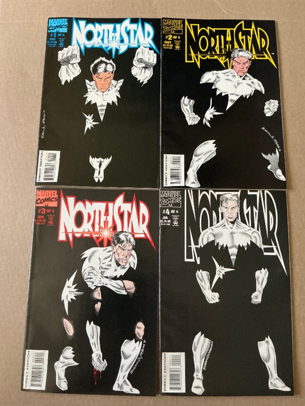 Marvel Comics Northstar #1-4 Complete Limited Series 1994